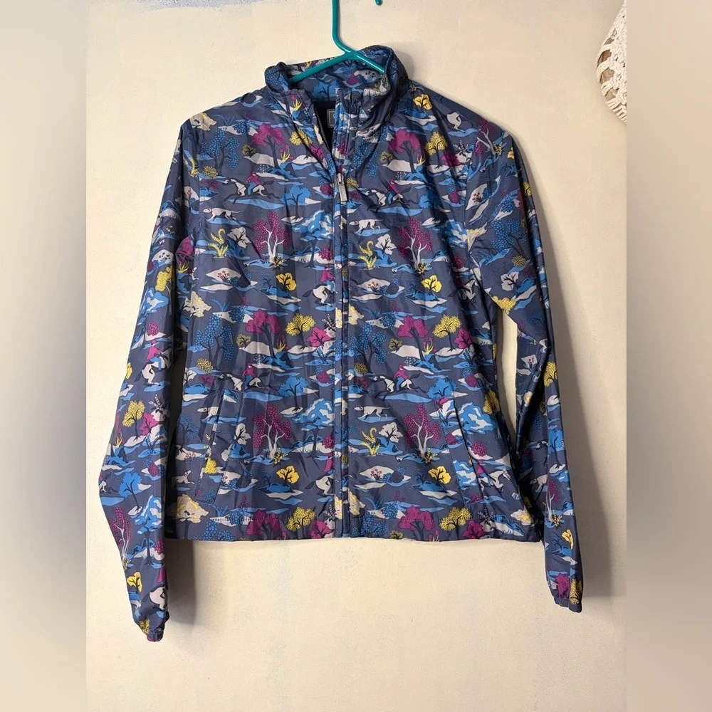 Ariat Laurel Hunt Insulated Equestrian Riding Jacket Blue Multicolor Zipper